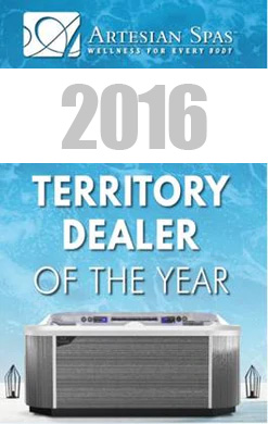Artesian Spas Territory Dealer of the Year 2016